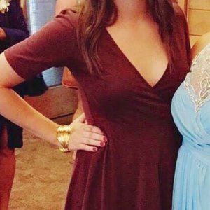 Hyfve Burgundy Wrap Dress